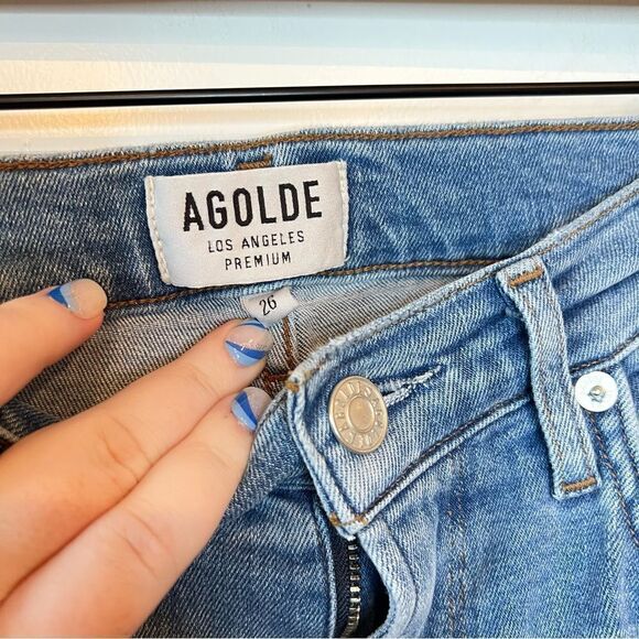 Agolde Sophie Crop Hi Rise Skinny Jean Limit 26 - Picture 7 of 8